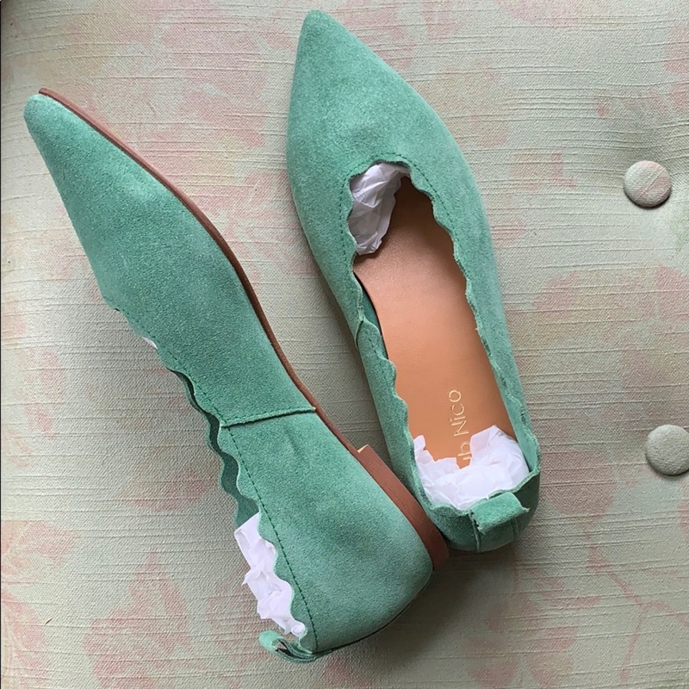 🆕NWT Anthropologie Klub Nico Naomi Scalloped Flat - Picture 6 of 16